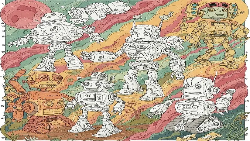Robots Dot to Dot Nattapong
