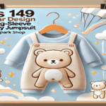 rs 149 Bear Design Long-Sleeve Baby Jumpsuit TheSpark Shop